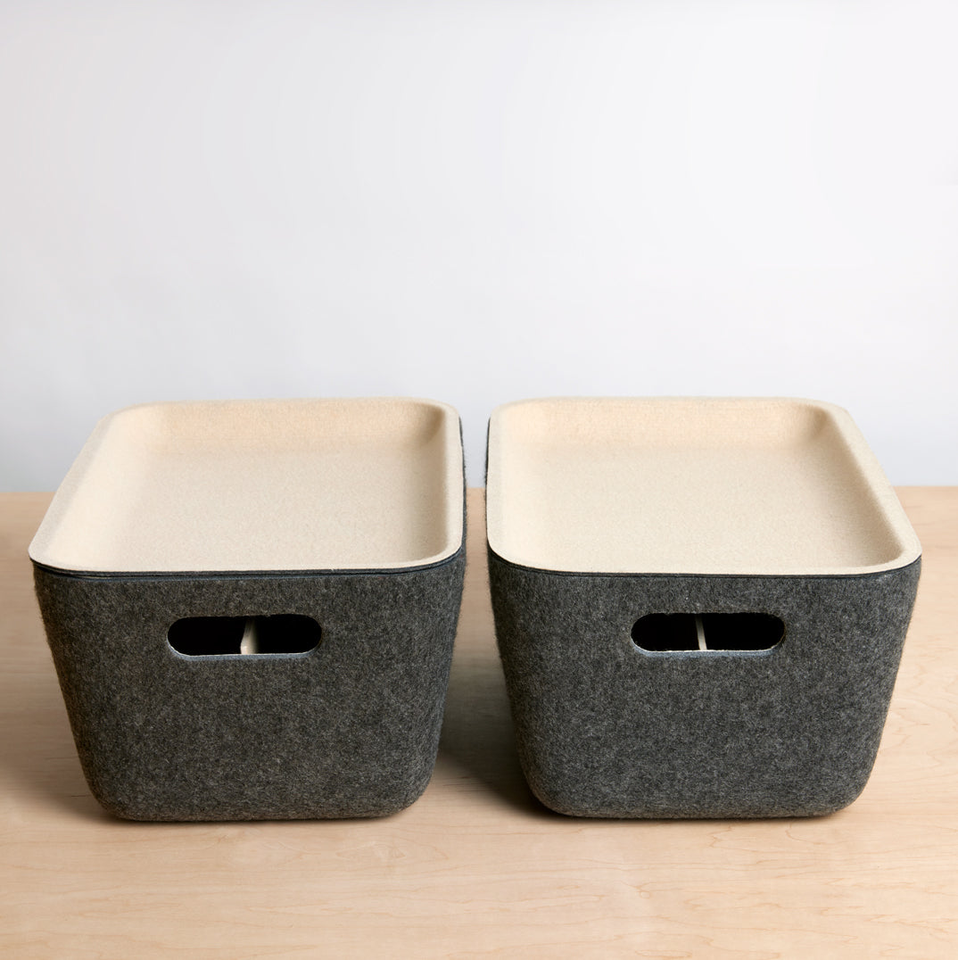 Tall Sliding Storage Bin Felt … curated on LTK