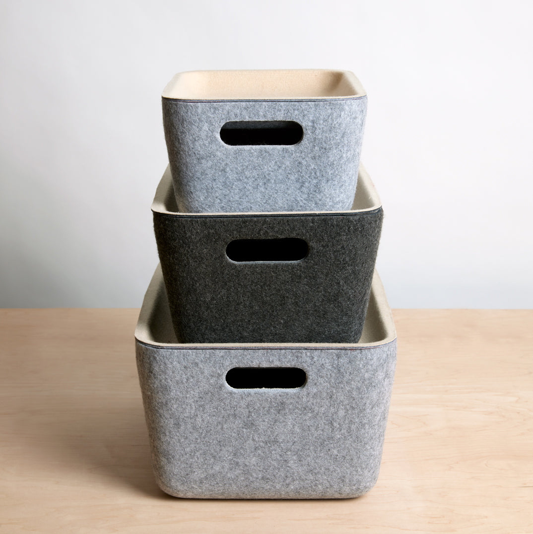 Tall Sliding Storage Bin Felt … curated on LTK